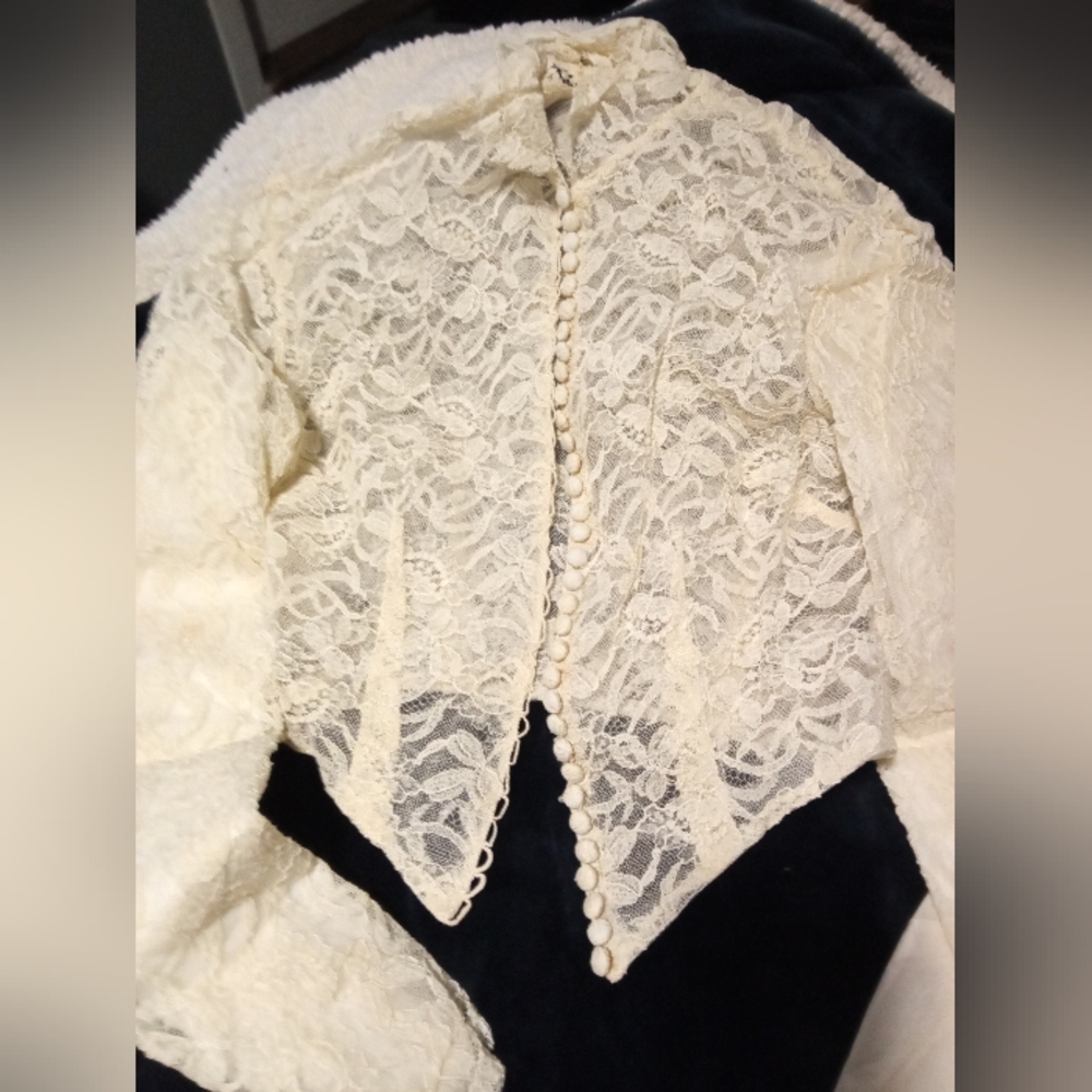 1950's-60s VINTAGE WEDDING DRESS, 3 PIECE